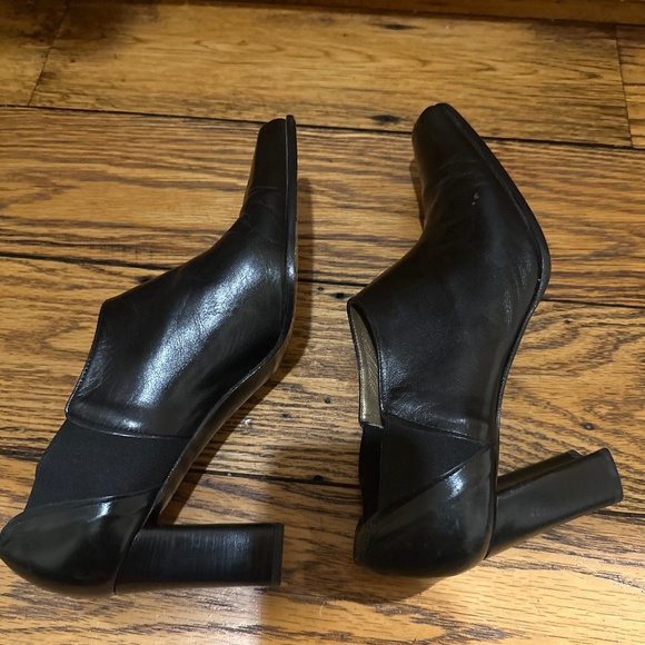 STUART WEITZMAN BLACK ANKLE BOOTIES WITH BLOCK HEEL 9AA - Picture 7 of 10